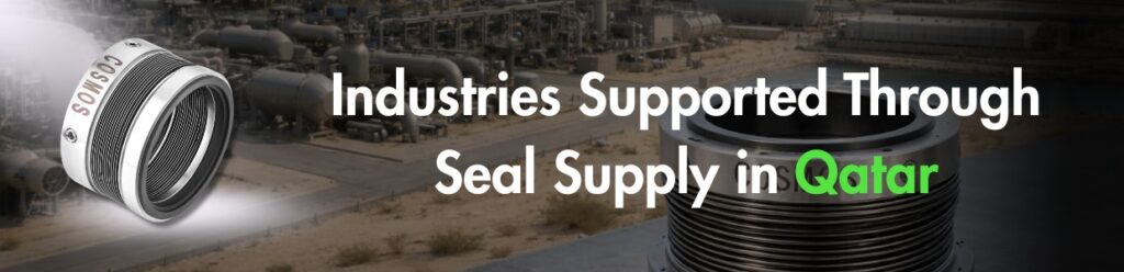 Industries in Qatar supported by mechanical seal supply including oil & gas, petrochemical, desalination, and process manufacturing plants