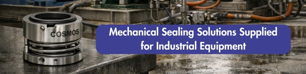 Mechanical sealing solutions supplied by Cosmos Seals for industrial pumps, compressors and rotating equipment applications