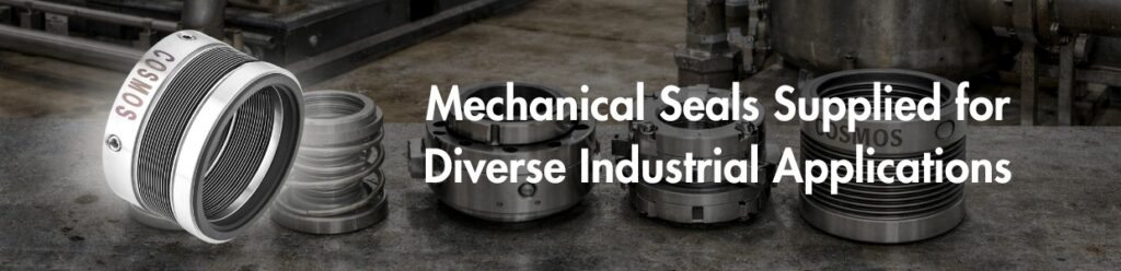 Mechanical seals supplied for diverse industrial applications including pumps, mixers, and rotating equipment