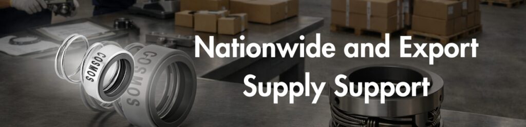 Nationwide and export mechanical seal supply support provided by Cosmos Seals for industrial customers across India and international markets