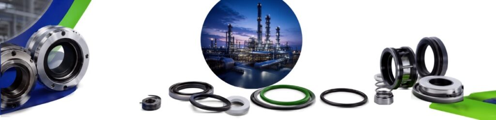 Mechanical seal components and sealing rings for industrial pumps, compressors, and rotating equipment used in petrochemical and process industries.